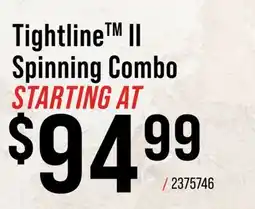 Cabela's Tightline II Spinning Combo offer