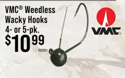Cabela's VMC Weedless Wacky Hooks 4- or 5-pk offer