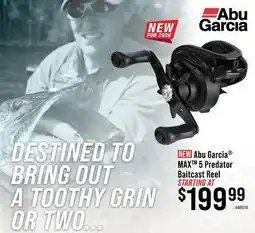 Cabela's Abu Garcia MAX 5 Predator Baitcast Reel offer