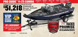 Cabela's Trcaker PRO GUIDE V-175 COMBO offer