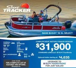 Cabela's BASS BUGGY 16 XL SELECT offer