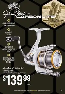 Cabela's Johnny Morris CarbonLite Spinning Reel offer