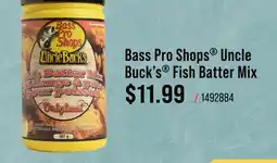 Cabela's Bass Pro Shops Uncle Buck's Fish Batter Mix offer