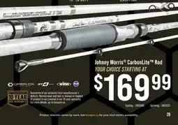 Cabela's Johnny Morris CarbonLite Rod offer