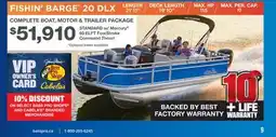 Cabela's FISHIN' BARGE 20 DLX offer