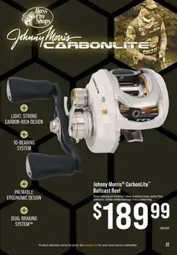 Cabela's Johnny Morris CarbonLite Baitcast Reel offer