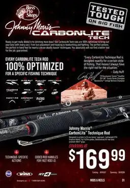 Cabela's Johnny Morris CarbonLite Technique Rod offer