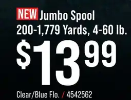 Cabela's Jumbo Spool offer