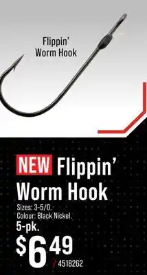 Cabela's Flippin' Worm Hook offer