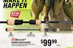 Cabela's NEW Micro Lite Graphite Spinning Rod offer