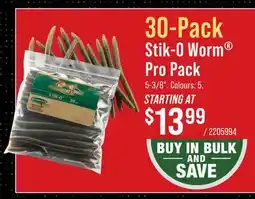 Cabela's Bass Pro Shops XPS Stik-O Worm Pro Pack offer