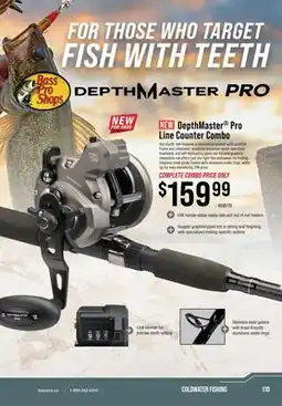 Cabela's Bass Pro Shops DepthMaster Pro Line Counter Combo offer