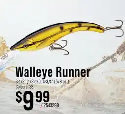 Cabela's Walleye Runner offer