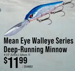 Cabela's Bass Pro Shops Mean Eye Walleye Series Deep-Running Minnow offer