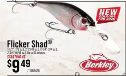 Cabela's Berkley Flicker Shad offer