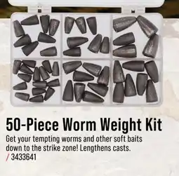 Cabela's Bass Pro Shops 50-Piece Worm Weight Kit offer