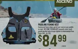 Cabela's ASCEND PADDLING FISHING VEST offer