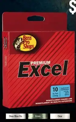 Cabela's Bass Pro Shops Excel Premium Monofilament Fire Spool 330 Yards, 2-20 lb offer