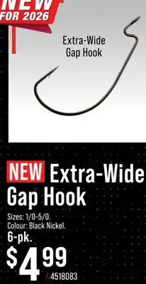 Cabela's Bass Pro Shops Extra-Wide Gap Hook offer
