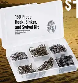 Cabela's 150-Piece Hook, Sinker, and Swivel Kit offer