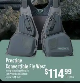 Cabela's White River Fly Shop Prestige Convertible Fly Vest offer