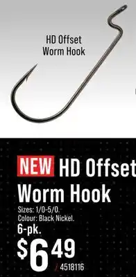 Cabela's HD Offset Worm Hook offer