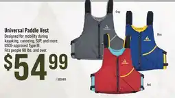 Cabela's Ascend Universal Paddle Vest offer