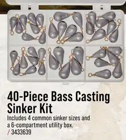 Cabela's Bass Pro Shops 40-Piece Bass Casting Sinker Kit offer