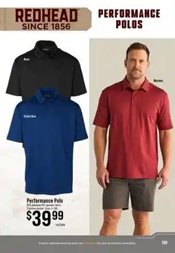 Cabela's REDHEAD PERFORMANCE POLOS offer