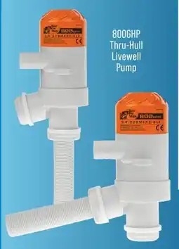 Cabela's Bass Pro Shops 800GHP Thru-Hull Livewell Pump offer