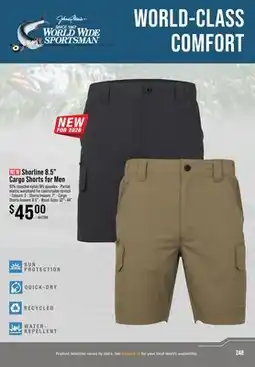 Cabela's World Wide Sportsman Shortline 8.5 Cargo Shorts for Men offer
