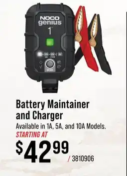Cabela's NOCO Battery Maintainer and Charger offer