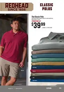 Cabela's Redhead The Classic Polo offer