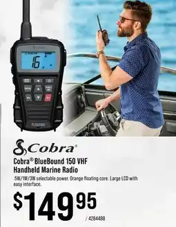 Cabela's Cobra BlueBound 150 VHF Handheld Marine Radio offer