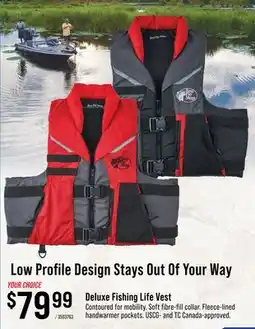 Cabela's Bass Pro Shops Deluxe Fishing Life Vest offer