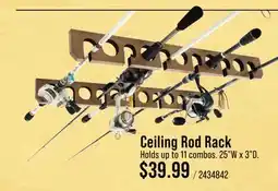 Cabela's Ceiling Rod Rack offer
