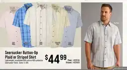 Cabela's RedHead Seersucker Button-Up Plaid or Striped Shirt offer