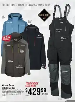 Cabela's Guidewear Xtreme Parka or Bibs for Men offer
