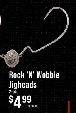 Cabela's Bass Pro Shops Rock 'N' Wobble Jigheads offer