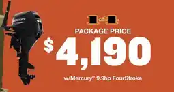 Cabela's w/Mercury 9.9hp FourStroke offer