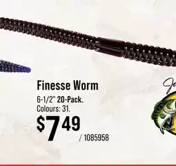 Cabela's Finesse Worm offer