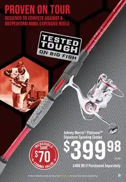 Cabela's Johnny Morris Platinum Signature Spinning Combo offer