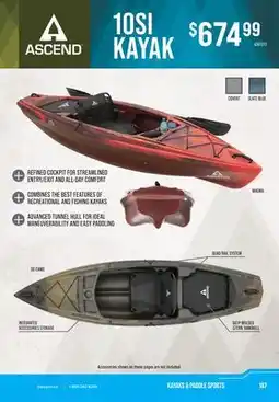 Cabela's Ascend 10Si Sit-In Kayak offer