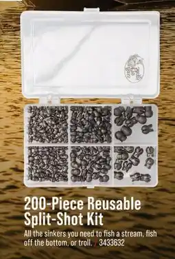 Cabela's 200-Piece Reusable Split-Shot Kit offer