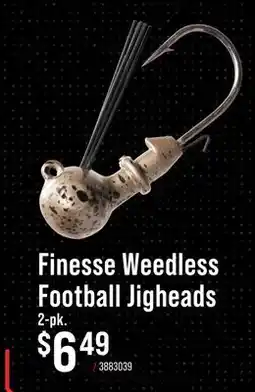 Cabela's Bass Pro Shops Finesse Weedless Football Jigheads offer