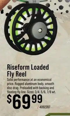 Cabela's White River Fly Shop Riseform Loaded Fly Reel offer