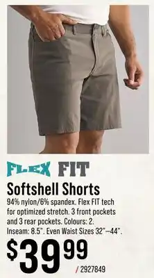 Cabela's RedHead Softshell Shorts offer