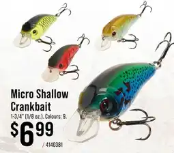 Cabela's Bass Pro Shops Micro Shallow Crankbait offer