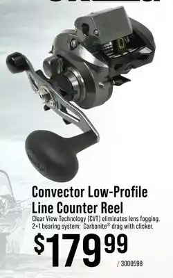 Cabela's Okuma Convector Low-Profile Line Counter Reel offer