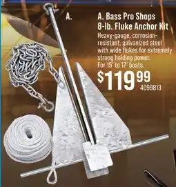 Cabela's Bass Pro Shops 8-lb. Fluke Anchor Kit offer